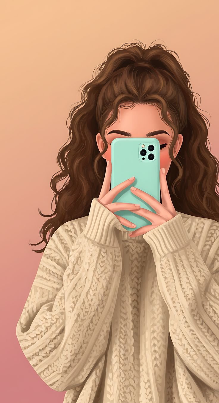 Cartoon girl dp for whatsapp 2