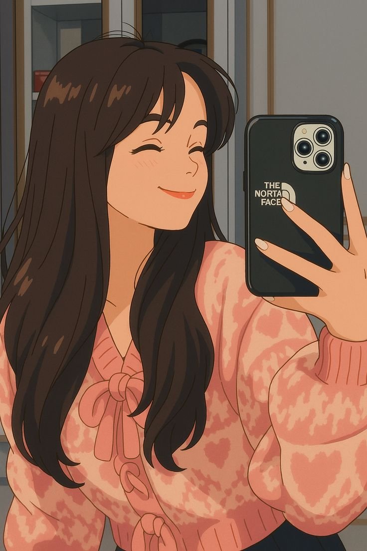 Cute cartoon girl dp 2