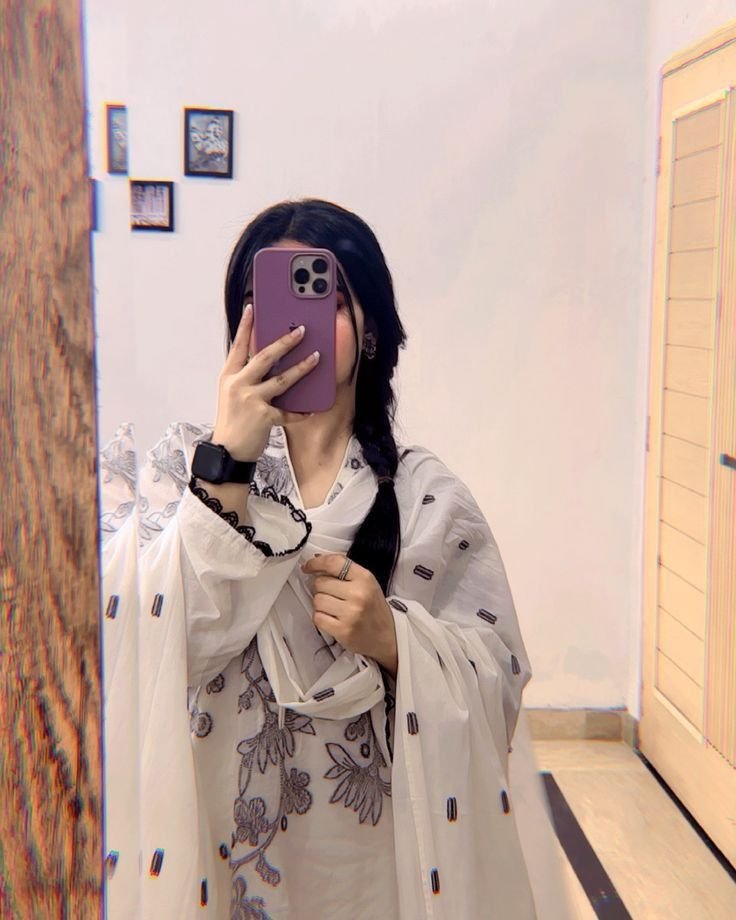 Hidden Face Dp For Girls Black 1