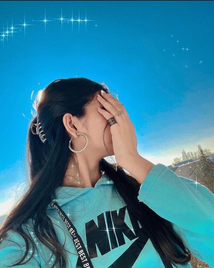 Hidden face dp for girls indian 2