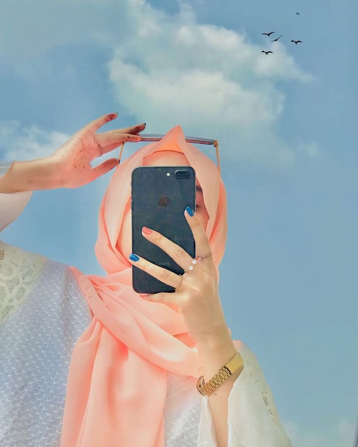 Hijab Girl Dp Cartoon (1)