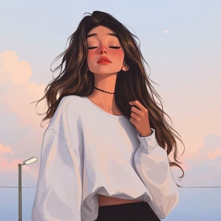 Killer attitude cartoon girl dp for instagram