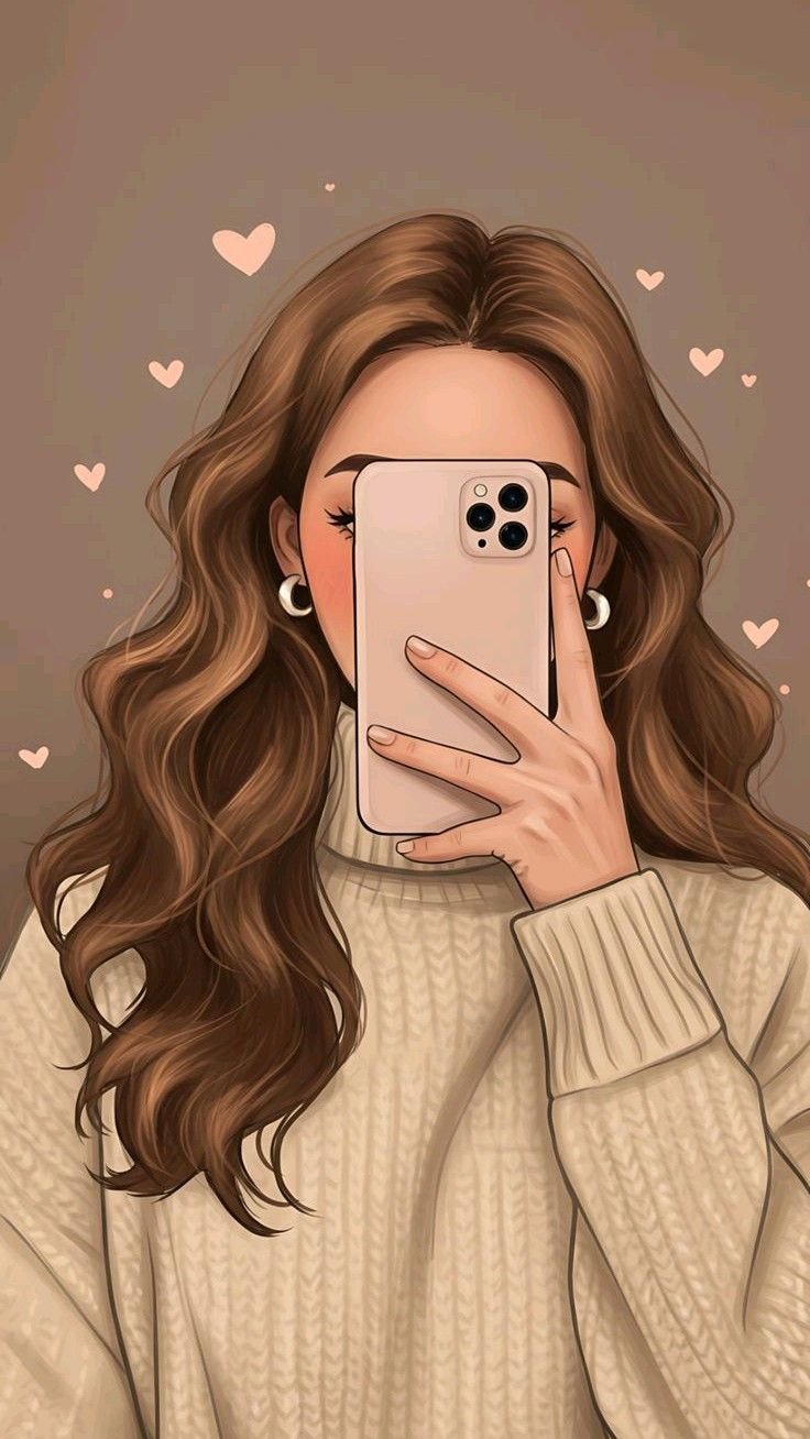 Stylish Cartoon girl dp 2