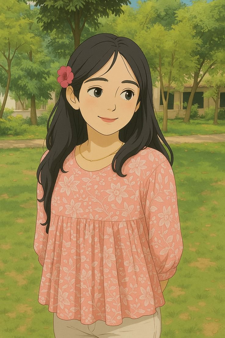 Stylish cartoon girl dp for whatsapp 3